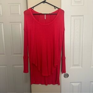 Free People Pink Knit Top
